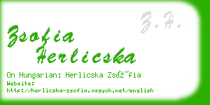 zsofia herlicska business card